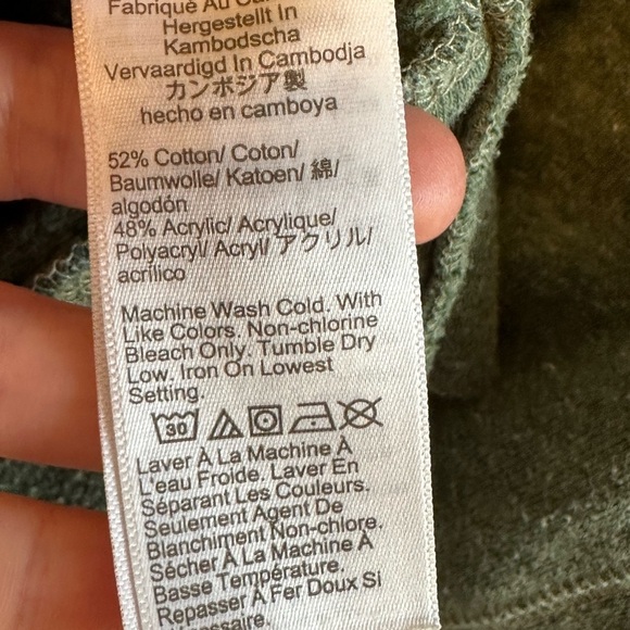 Re-Imagined by J. Crew Unisex Heather Green Cozy Crewneck Sweatshirt Sz M - Picture 8 of 10